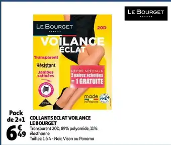 Auchan Le bourget collants eclat voilance offre