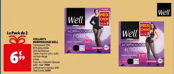 Auchan Well collants morphologie offre