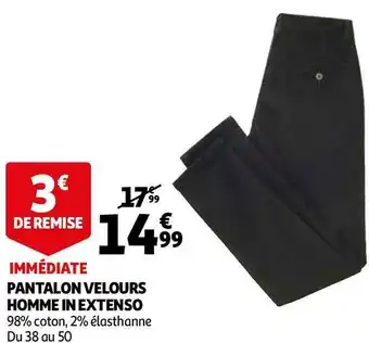 Auchan In extenso pantalon homme offre