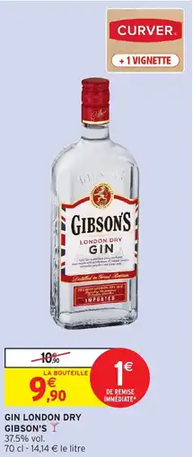 Intermarché Express Gin london dry gibson's offre