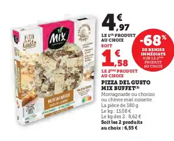 U Express MIX Pizza del gusto buffet offre