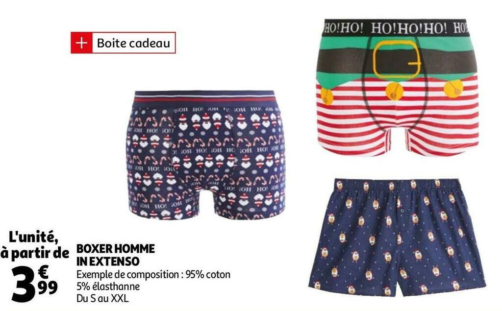 Auchan In extenso boxer homme offre