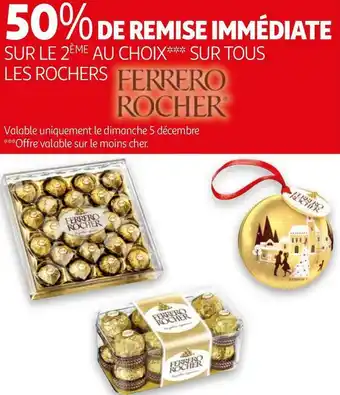 Auchan Bon plan sur tous les rochers offre