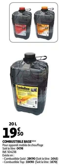 Auchan Combustible base offre