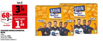 Auchan Belin crackers monaco emmental offre