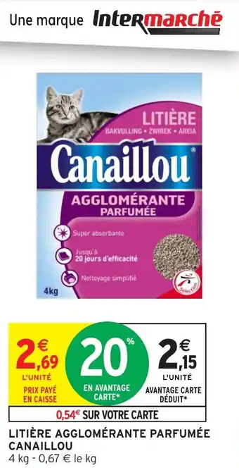 Intermarché Express Litière agglomérante parfumée canaillou offre