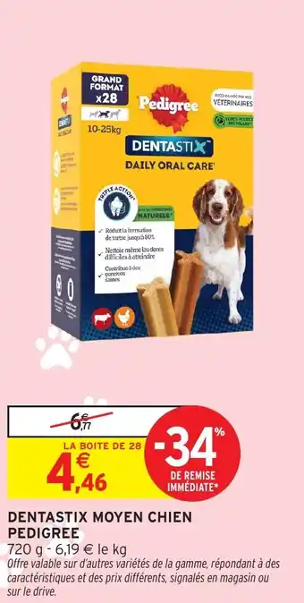 Intermarché Express Dentastix moyen chien pedigree offre