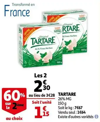 Auchan Tartare offre