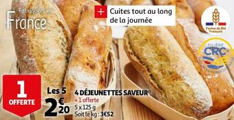 Auchan 4 déjeunettes saveur offre