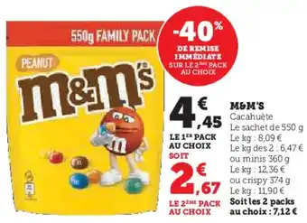 U Express M&M'S offre