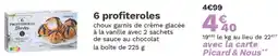 6 profiteroles