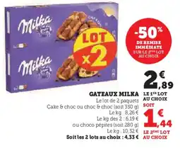 U Express MILKA Gateaux offre