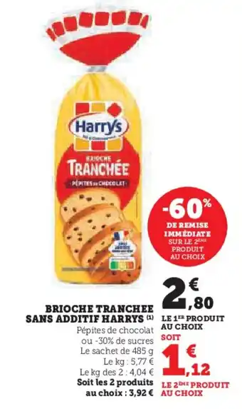 U Express HARRYS Brioche tranchee sans additif offre