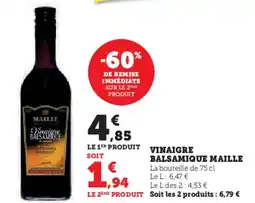 U Express MAILLE Vinaigre balsamique offre