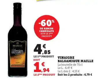 U Express MAILLE Vinaigre balsamique offre