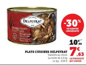 U Express DELPEYRAT Plats cuisines offre