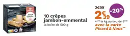 Picard 10 crêpes jambon-emmental offre