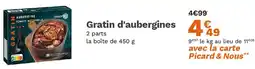 Picard Gratin d'aubergines offre