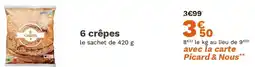 Picard 6 crêpes offre