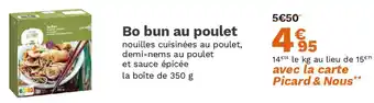 Picard Bo bun au poulet offre