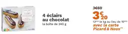 Picard 4 éclairs au chocolat offre