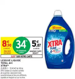 Intermarché Contact Lessive liquide total 4+1 xtra offre