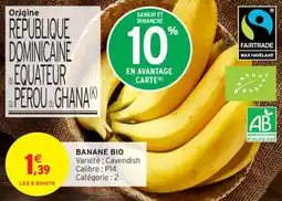 Intermarché Contact Banane bio offre