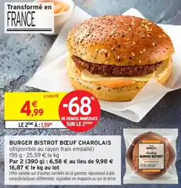 Intermarché Contact Burger bistrot bœuf charolais offre