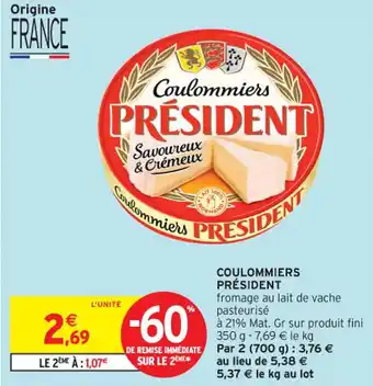 Intermarché Contact Coulommiers président offre