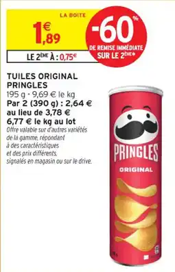 Intermarché Contact Tuiles original pringles offre