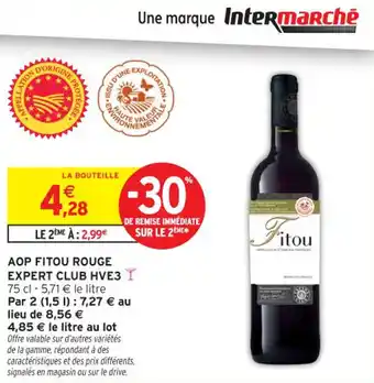 Intermarché Contact Aop fitou rouge expert club hve3 offre