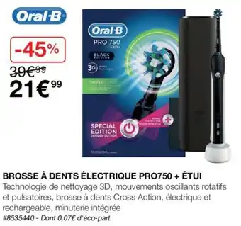 Costco Brosse à dents électrique pro750 offre