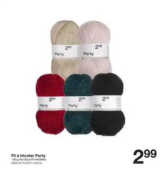 Zeeman Fil à tricoter party offre