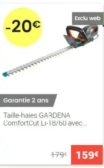 Gamm vert Taille-haies GARDENA comfort offre