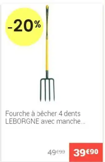 Gamm vert Fourche à pêcher 4 dents offre