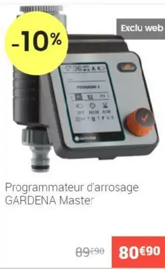 Gamm vert Programmateur d'arrosage GARDENA master offre