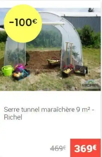 Serre tunnel maraîchère