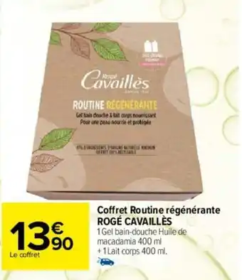 Carrefour Coffret routine régénérante rogé cavaillès offre