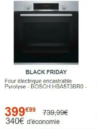 Cdiscount Four électrique encastrable pyrolyse offre