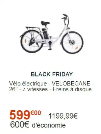 Cdiscount Vélo électrique - VELOBECANE offre