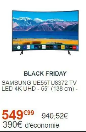 Cdiscount Samsung UE55TU8372 TV offre