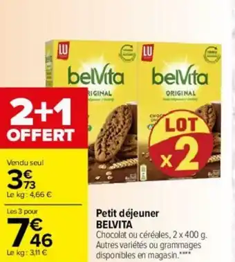 Petit déjeuner BELVITA