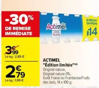 Carrefour ACTIMEL offre