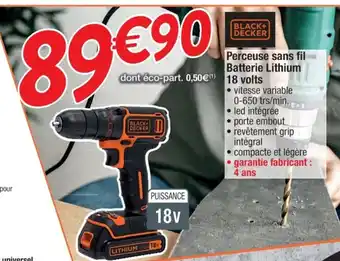 Cora x Carrefour Perceuse sans fil offre