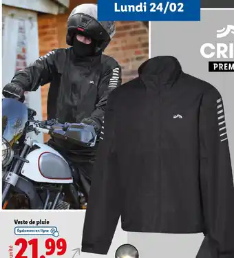 Lidl Veste de pluie offre