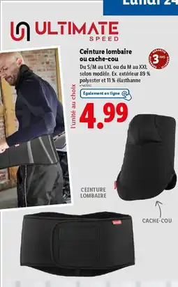 Lidl ULTIMATE Ceinture lombaire ou cache-cou offre