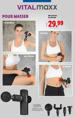 Lidl VITALMAXX Mini pistolet de massage offre