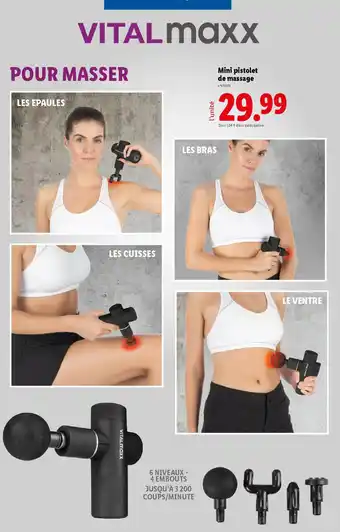 Lidl VITALMAXX Mini pistolet de massage offre