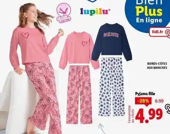 Lidl LUPILU Pyjama fille offre