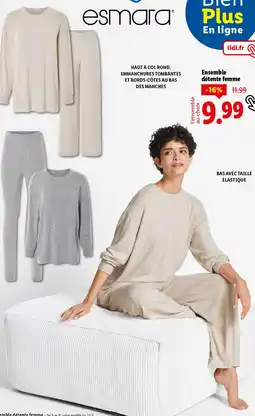 Lidl ESMARA Ensemble détente femme offre